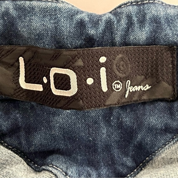 LOI women Colombian stretch skinny  blue jeans /size 14 - Picture 9 of 12